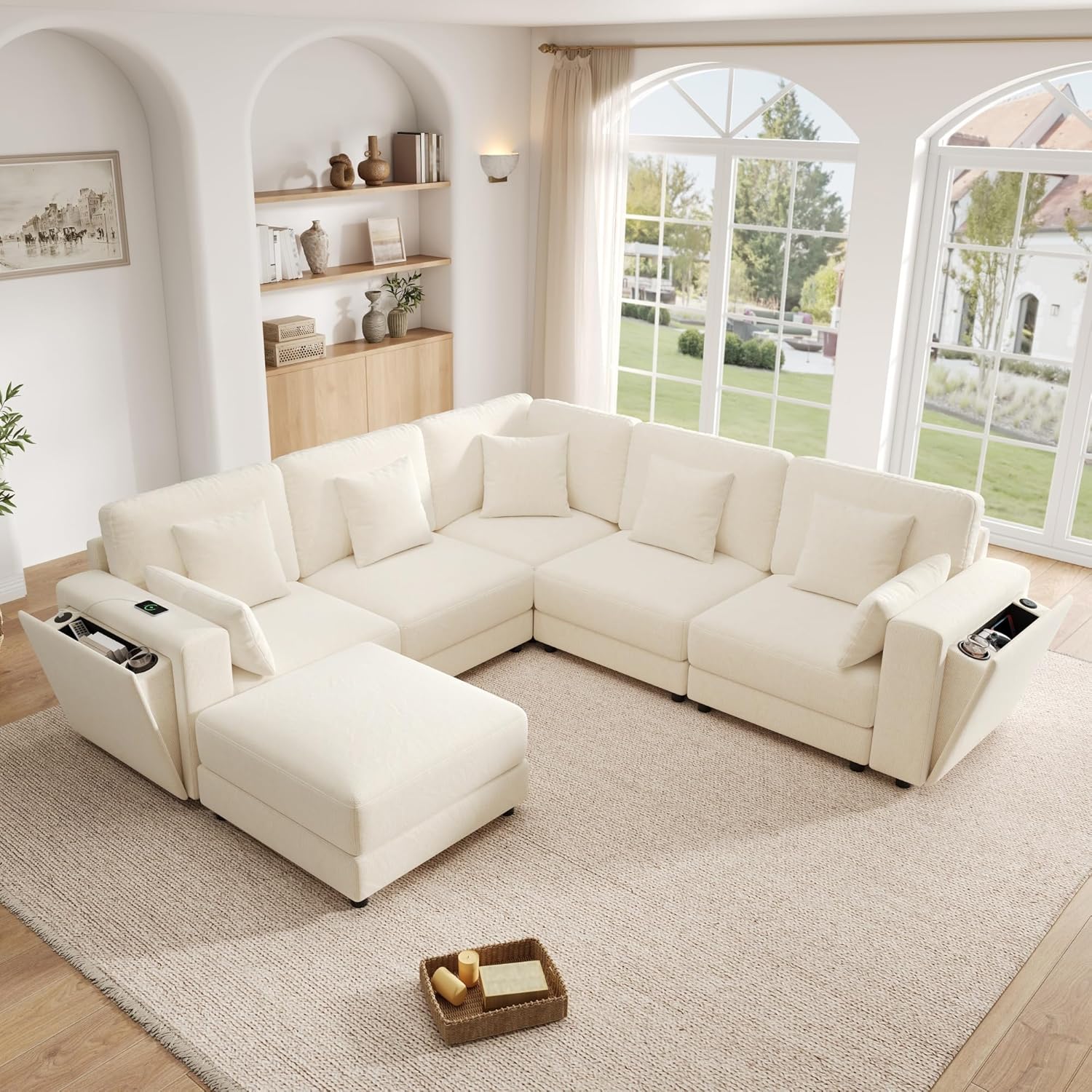 Sofá modular 6 plazas Beige