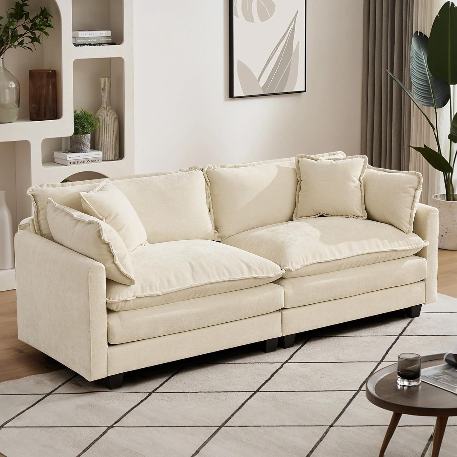 Sofá convertible 2 plazas Beige