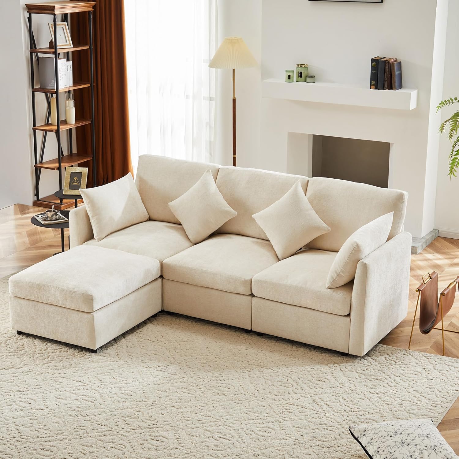 Sofá cama en L Beige